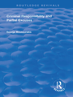 cover image of Criminal Responsibility and Partial Excuses